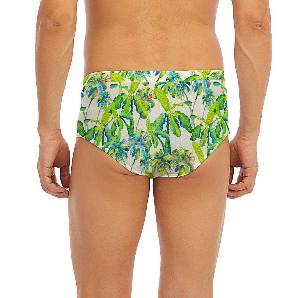 Palm Tree Banana Pattern Print Men's Briefs