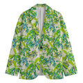 Palm Tree Banana Pattern Print Men's Cotton Blazer