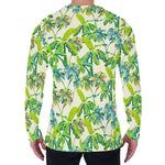 Palm Tree Banana Pattern Print Men's Long Sleeve T-Shirt