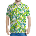 Palm Tree Banana Pattern Print Men's Polo Shirt