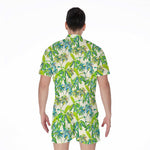 Palm Tree Banana Pattern Print Men's Rompers