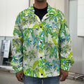 Palm Tree Banana Pattern Print Men's Shirt Jacket