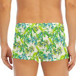 Palm Tree Banana Pattern Print Men's Short Boxer Briefs