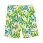 Palm Tree Banana Pattern Print Men's Sports Shorts