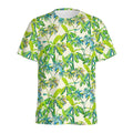 Palm Tree Banana Pattern Print Men's Athletic T-Shirt