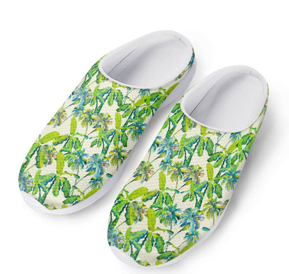 Palm Tree Banana Pattern Print Mesh Casual Shoes