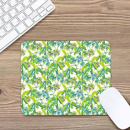 Palm Tree Banana Pattern Print Mouse Pad