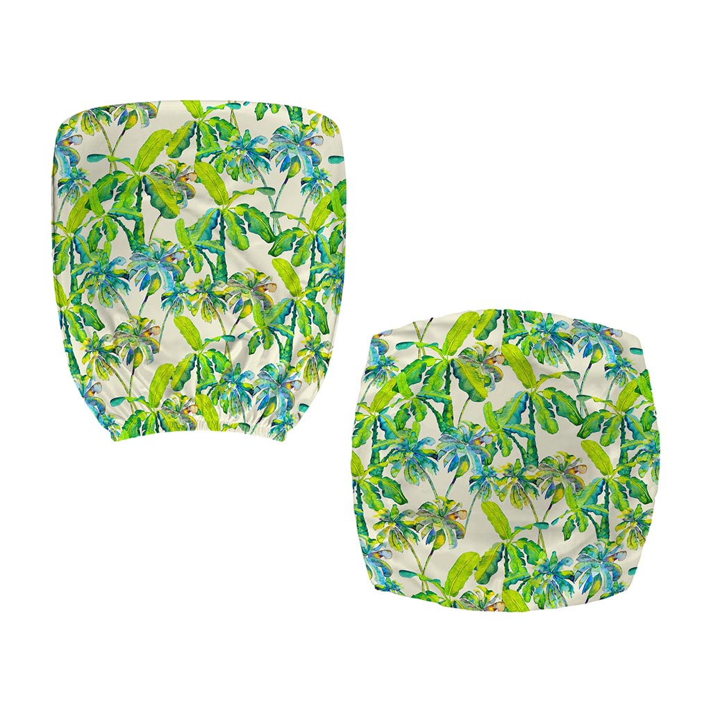 Palm Tree Banana Pattern Print Office Chair Cover