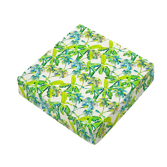 Palm Tree Banana Pattern Print Outdoor Seat Cushion Cover
