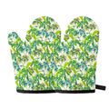 Palm Tree Banana Pattern Print Oven Mitts