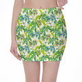 Palm Tree Banana Pattern Print Pencil Mini Skirt