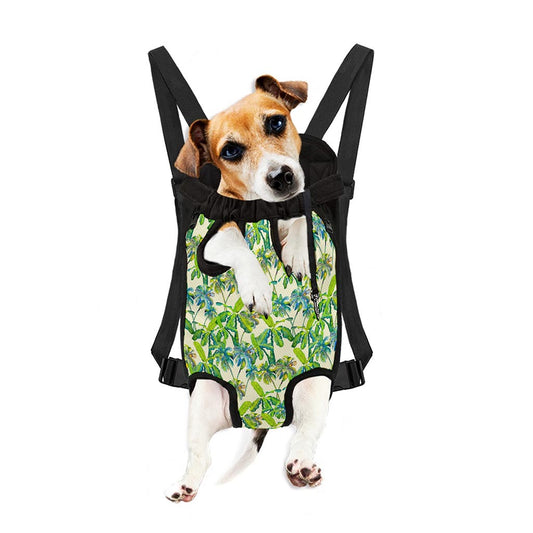 Palm Tree Banana Pattern Print Pet Carrier Backpack