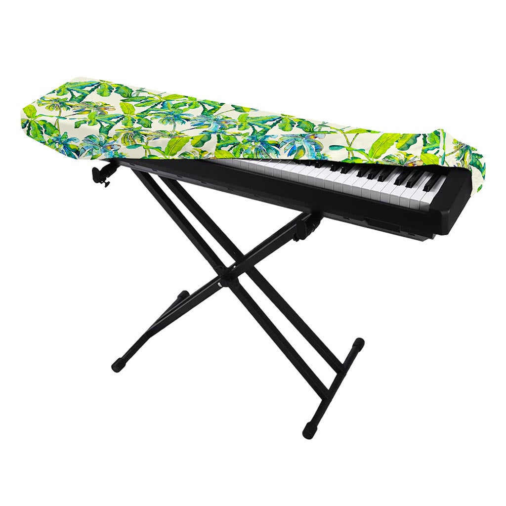 Palm Tree Banana Pattern Print Piano Keyboard Cover