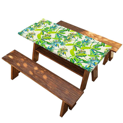 Palm Tree Banana Pattern Print Picnic Table Cover