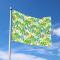 Palm Tree Banana Pattern Print Polyester Flag