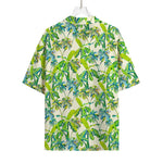 Palm Tree Banana Pattern Print Rayon Hawaiian Shirt