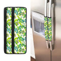 Palm Tree Banana Pattern Print Refrigerator Handle Covers