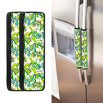 Palm Tree Banana Pattern Print Refrigerator Handle Covers