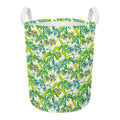 Palm Tree Banana Pattern Print Round Laundry Basket