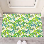 Palm Tree Banana Pattern Print Rubber Doormat