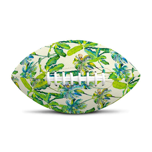 Palm Tree Banana Pattern Print Rugby Ball