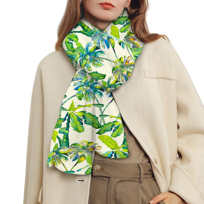 Palm Tree Banana Pattern Print Scarf