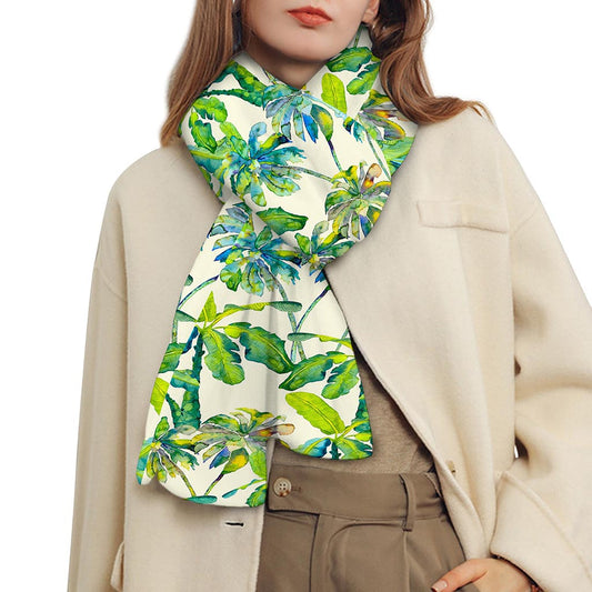 Palm Tree Banana Pattern Print Scarf