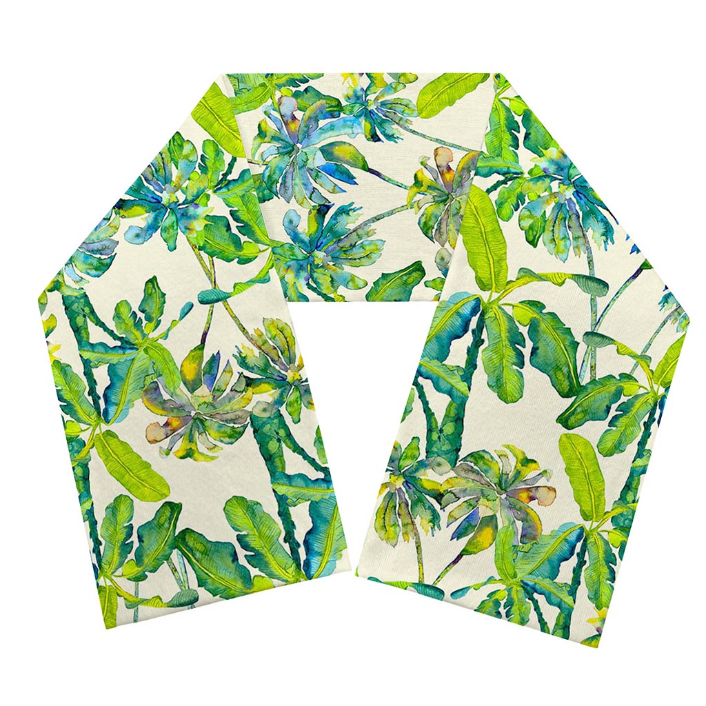 Palm Tree Banana Pattern Print Scarf