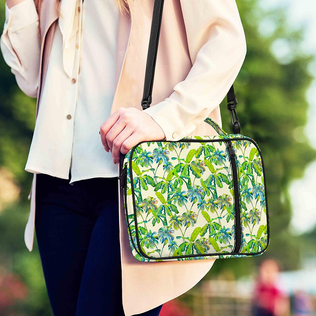 Palm Tree Banana Pattern Print Shoulder Strap Bible Bag