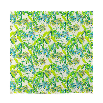 Palm Tree Banana Pattern Print Silk Bandana