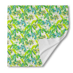 Palm Tree Banana Pattern Print Silk Bandana