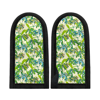 Palm Tree Banana Pattern Print Skillet Handle Cover