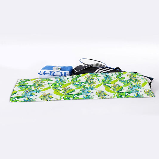 Palm Tree Banana Pattern Print Sports Towel