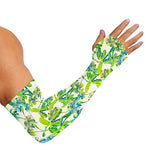 Palm Tree Banana Pattern Print Sun Protection Arm Sleeves