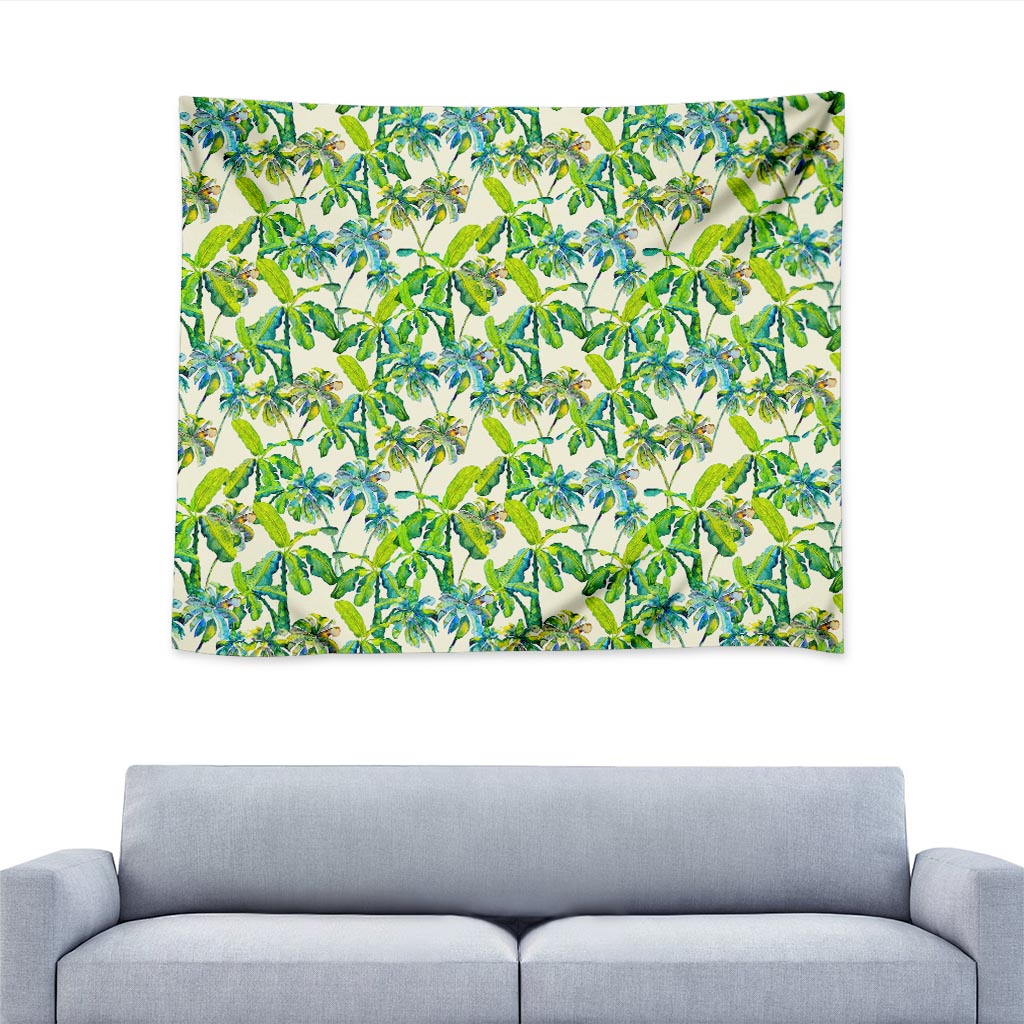 Palm Tree Banana Pattern Print Tapestry