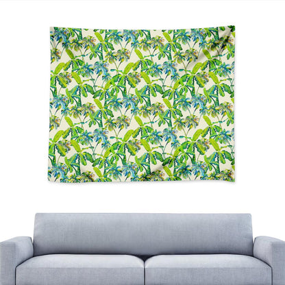 Palm Tree Banana Pattern Print Tapestry