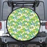 Palm Tree Banana Pattern Print Tire Cover