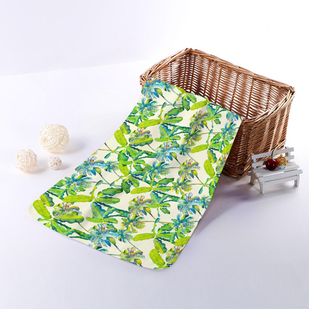 Palm Tree Banana Pattern Print Towel