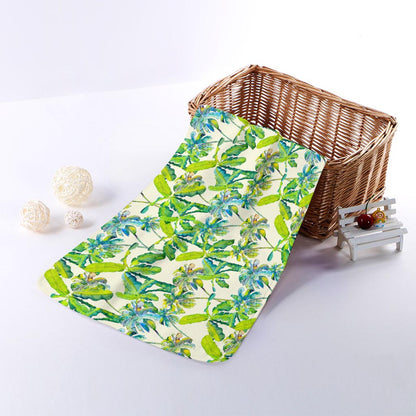 Palm Tree Banana Pattern Print Towel