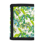 Palm Tree Banana Pattern Print Trifold Wallet