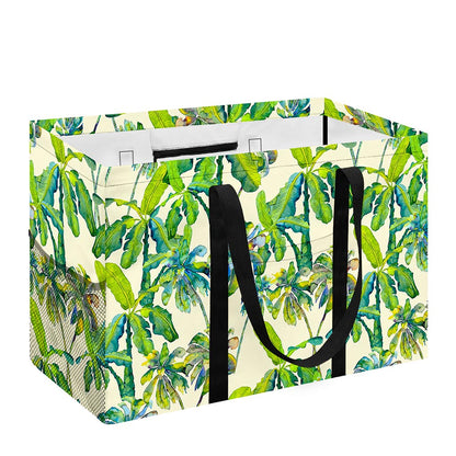 Palm Tree Banana Pattern Print Utility Tote Bag