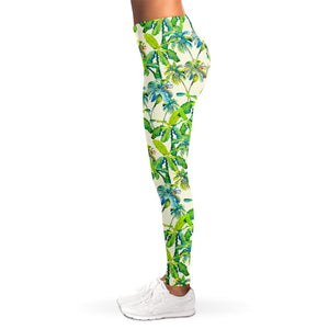 Palm Tree Banana Pattern Print Women's Leggings