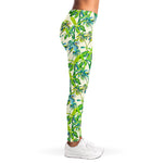 Palm Tree Banana Pattern Print Women's Leggings