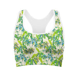 Palm Tree Banana Pattern Print Women's Sports Bra