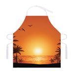 Palm Tree Beach Sunset Print Adjustable Apron