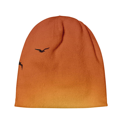 Palm Tree Beach Sunset Print Beanie