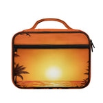 Palm Tree Beach Sunset Print Briefcase Bible Bag