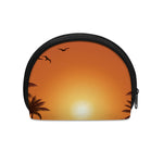 Palm Tree Beach Sunset Print Coin Purse