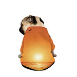 Palm Tree Beach Sunset Print Dog Zip Up Jacket