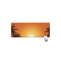 Palm Tree Beach Sunset Print Extended Mouse Pad